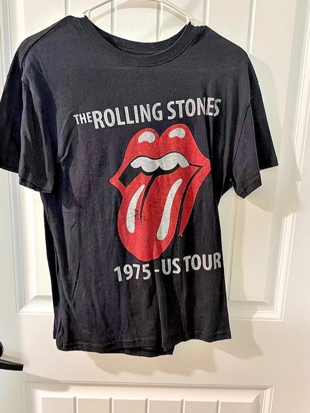 The Rolling Stones 1975 US Tour Black Size Medium